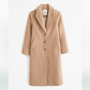 Abercrombie Tan Wool Coat